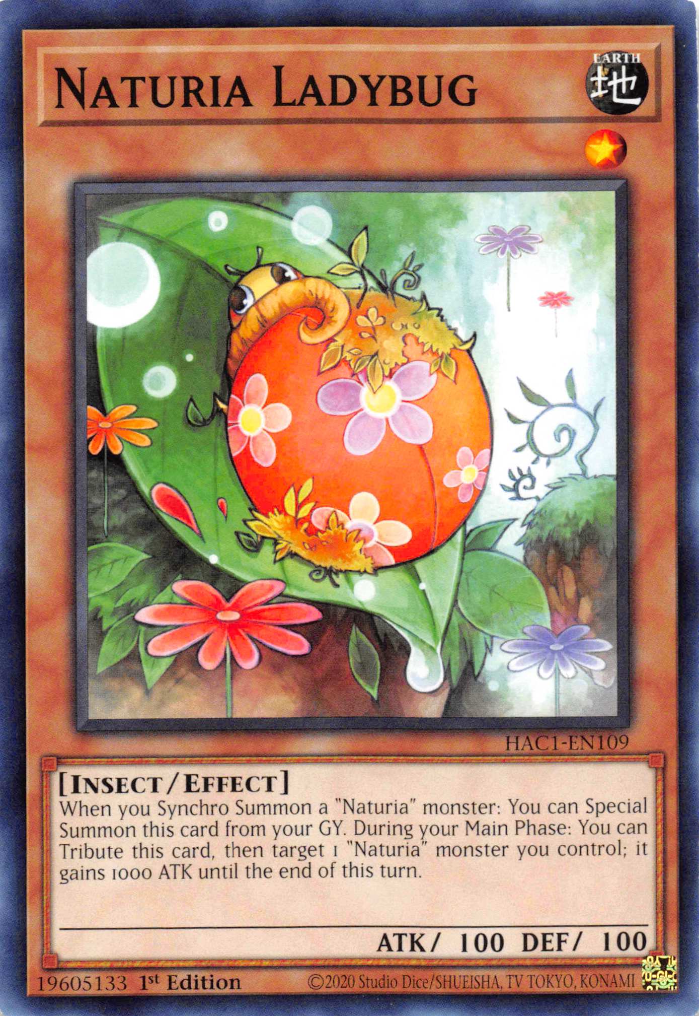 Naturia Ladybug (Duel Terminal) [HAC1-EN109] Parallel Rare | Card Merchant Takapuna