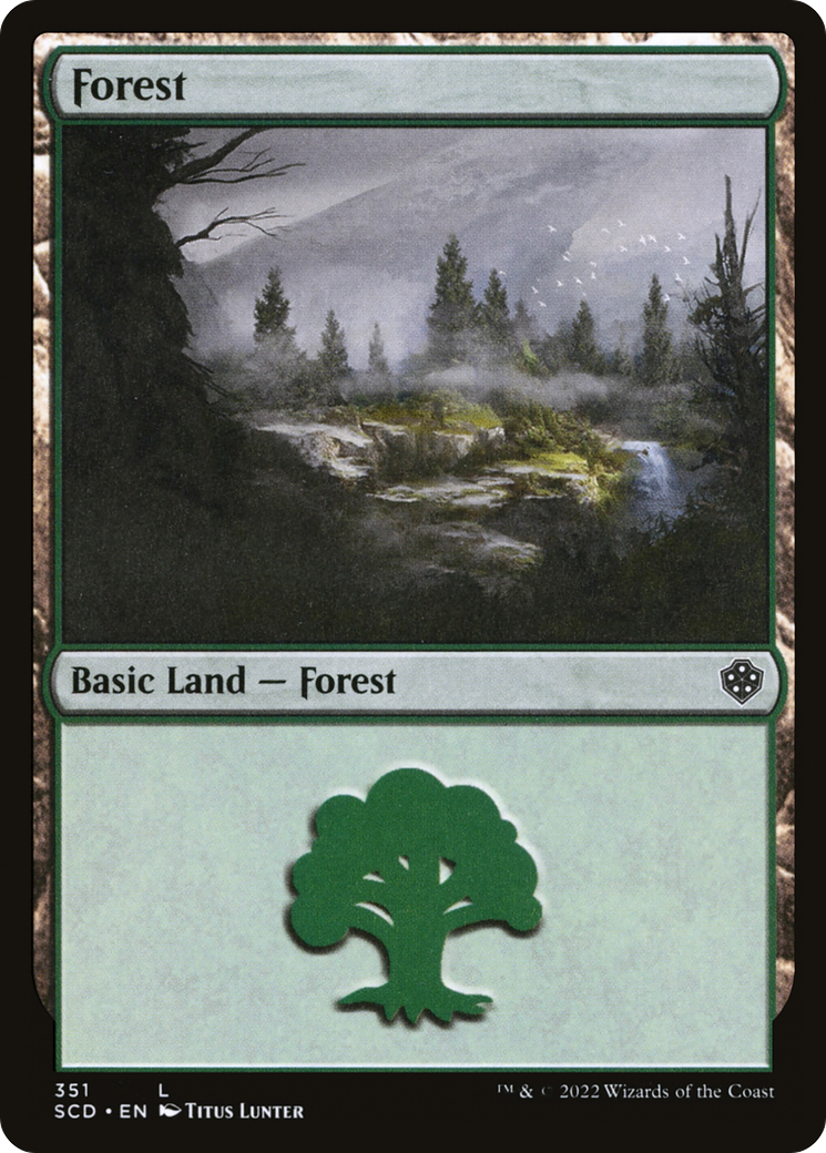 Forest (351) [Starter Commander Decks] | Card Merchant Takapuna