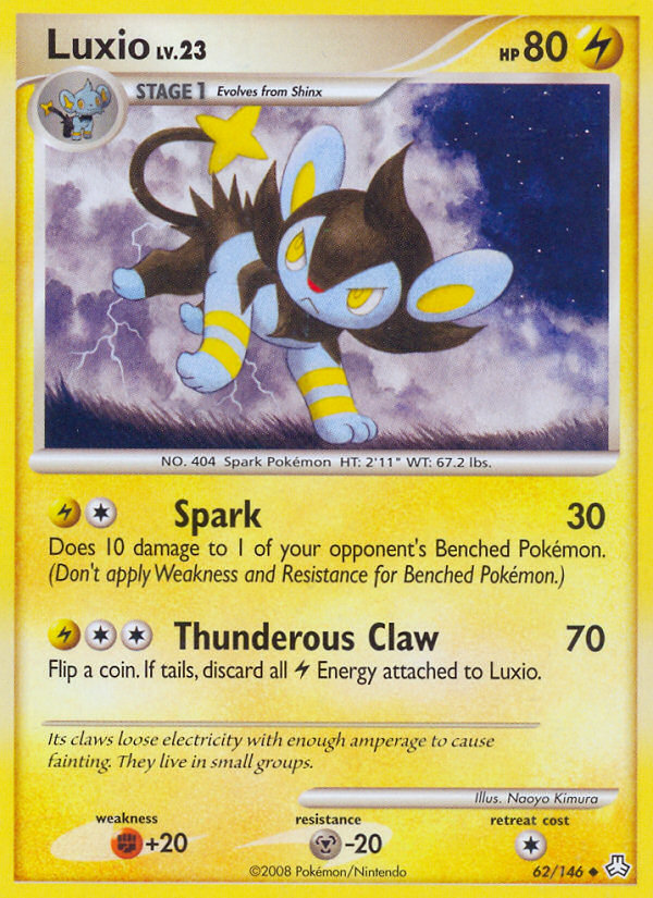 Luxio (62/146) [Diamond & Pearl: Legends Awakened] | Card Merchant Takapuna