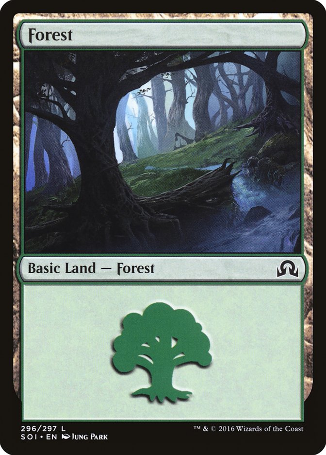 Forest (296) [Shadows over Innistrad] | Card Merchant Takapuna