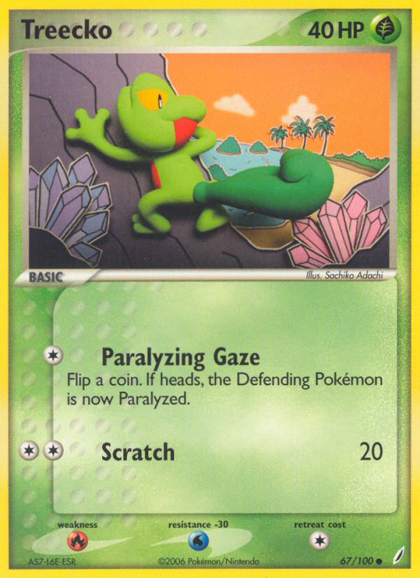 Treecko (67/100) [EX: Crystal Guardians] | Card Merchant Takapuna