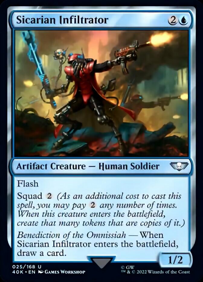 Sicarian Infiltrator (Surge Foil) [Warhammer 40,000] | Card Merchant Takapuna