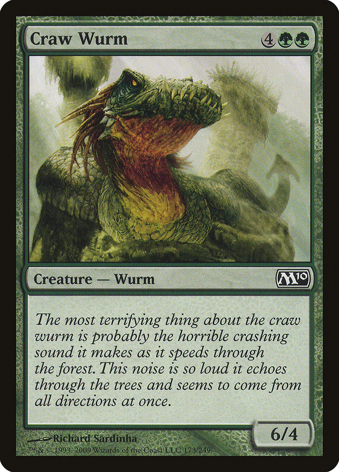 Craw Wurm [Magic 2010] | Card Merchant Takapuna