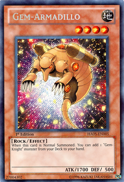 Gem-Armadillo [HA05-EN005] Secret Rare | Card Merchant Takapuna