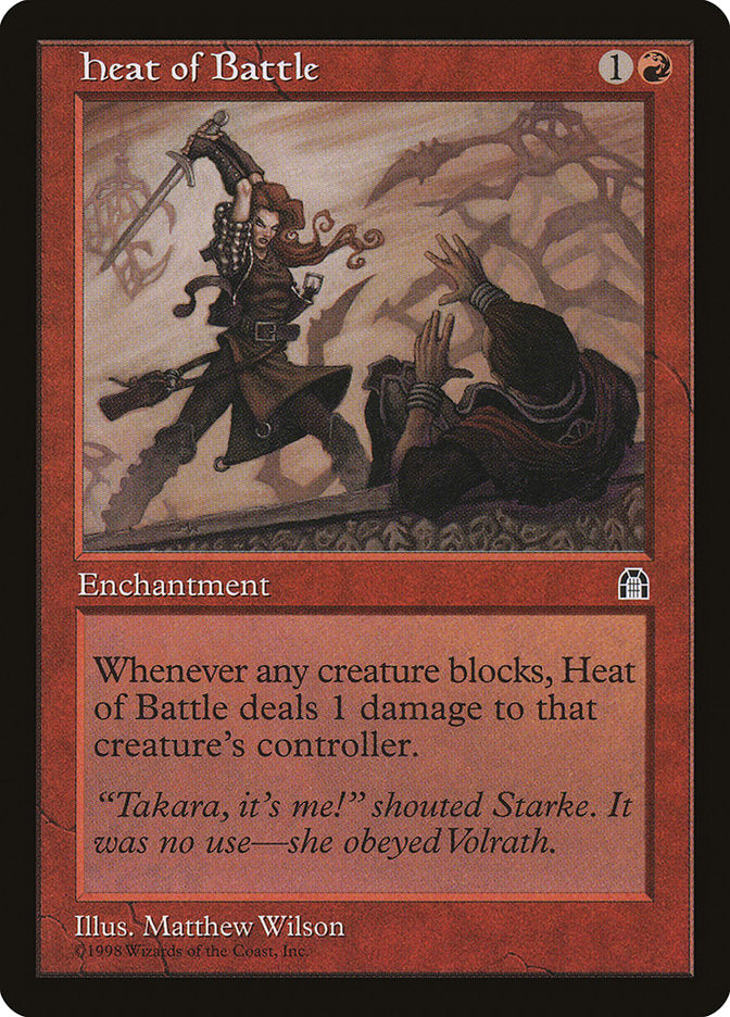 Heat of Battle [Stronghold] | Card Merchant Takapuna