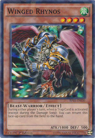 Winged Rhynos [BP03-EN030] Shatterfoil Rare | Card Merchant Takapuna