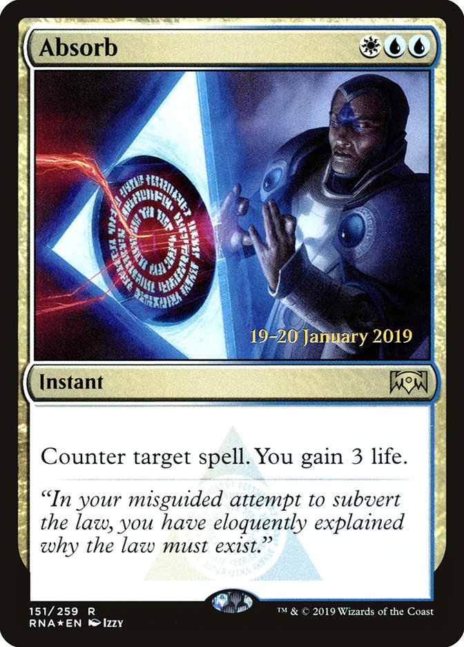 Absorb [Ravnica Allegiance Prerelease Promos] | Card Merchant Takapuna