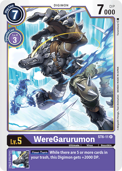 WereGarurumon [ST6-11] [Starter Deck: Venomous Violet] | Card Merchant Takapuna