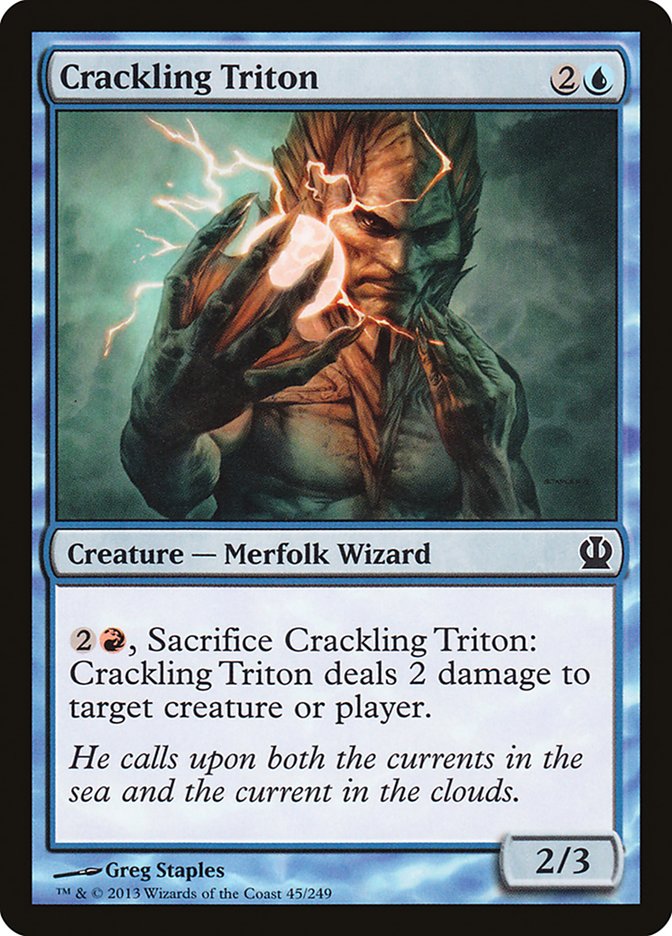 Crackling Triton [Theros] | Card Merchant Takapuna