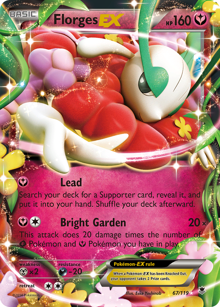 Florges EX (67/119) [XY: Phantom Forces] | Card Merchant Takapuna