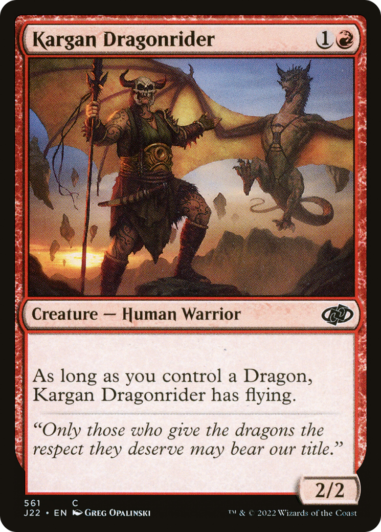 Kargan Dragonrider [Jumpstart 2022] | Card Merchant Takapuna