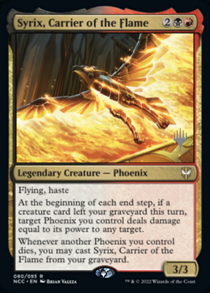 Syrix, Carrier of the Flame (Promo Pack) [Streets of New Capenna Commander Promos] | Card Merchant Takapuna