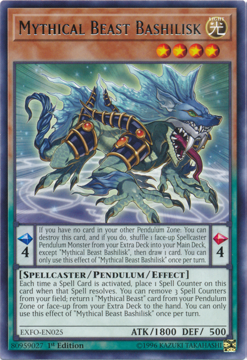 Mythical Beast Bashilisk [EXFO-EN025] Rare | Card Merchant Takapuna