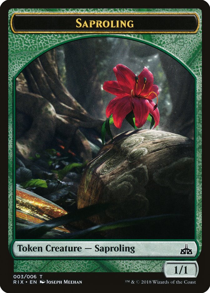 Saproling Token [Rivals of Ixalan Tokens] | Card Merchant Takapuna