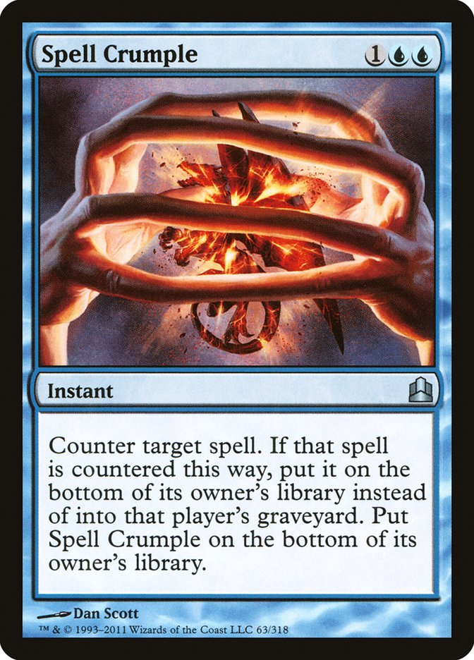 Spell Crumple [Commander 2011] | Card Merchant Takapuna