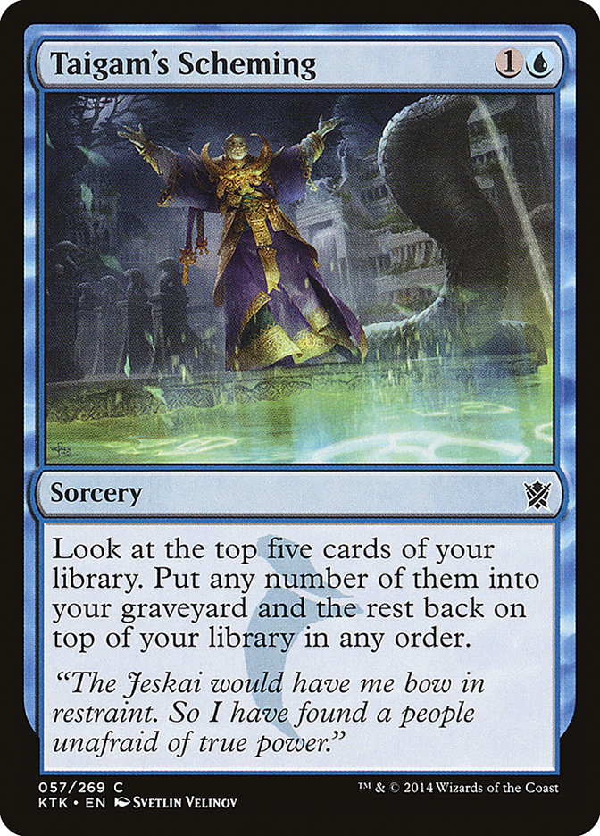 Taigam's Scheming [Khans of Tarkir] | Card Merchant Takapuna