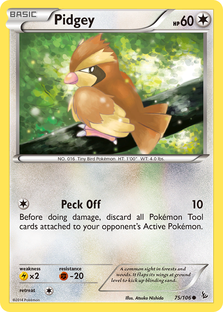 Pidgey (75/106) [XY: Flashfire] | Card Merchant Takapuna