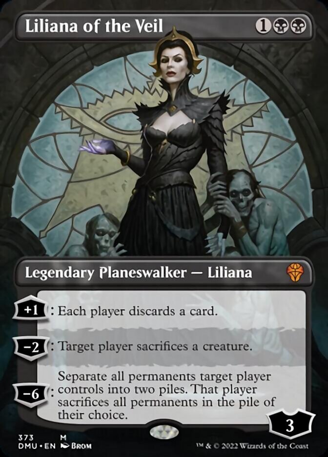 Liliana of the Veil (Borderless) [Dominaria United] | Card Merchant Takapuna