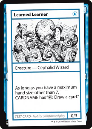 Learned Learner (2021 Edition) [Mystery Booster Playtest Cards] | Card Merchant Takapuna