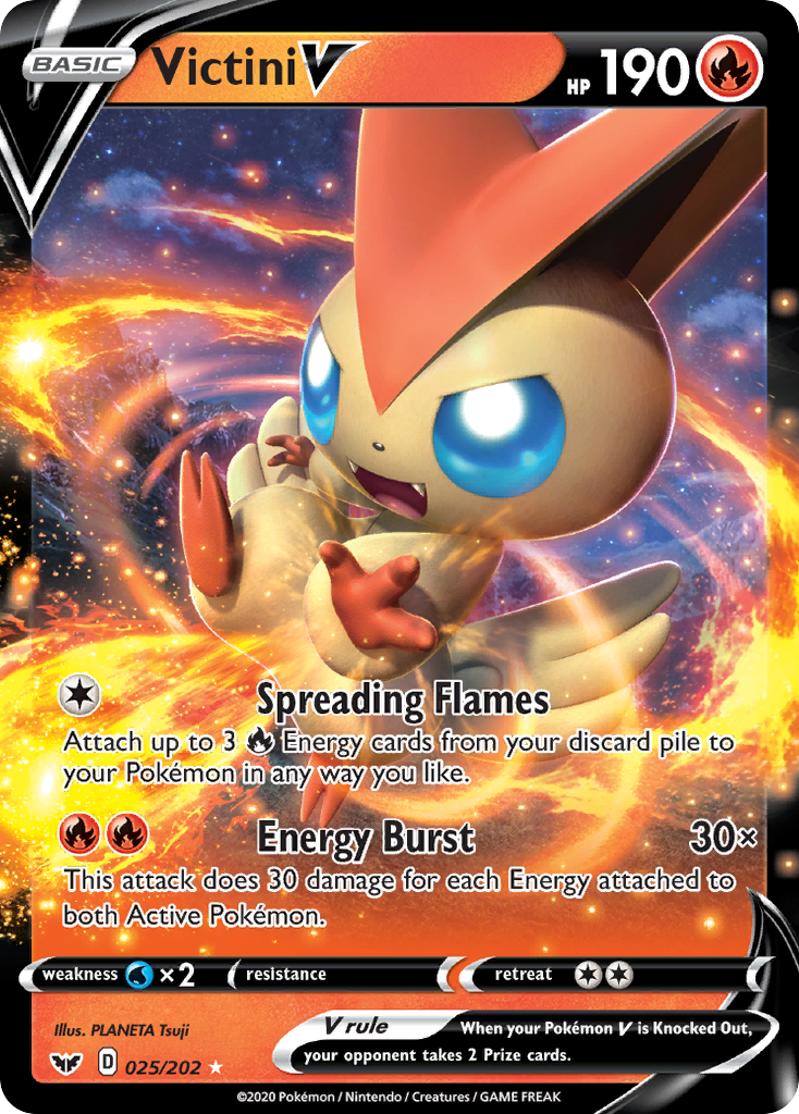 Victini V (025/202) [Sword & Shield: Base Set] | Card Merchant Takapuna