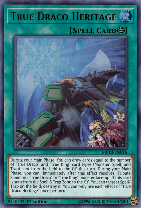 True Draco Heritage [MP18-EN016] Ultra Rare | Card Merchant Takapuna