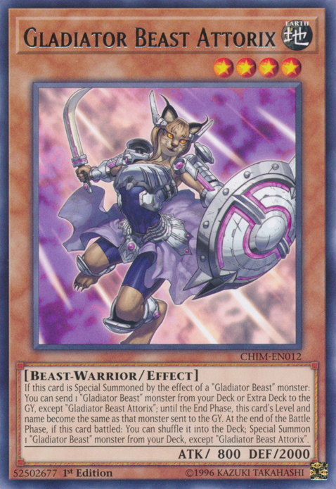 Gladiator Beast Attorix [CHIM-EN012] Rare | Card Merchant Takapuna