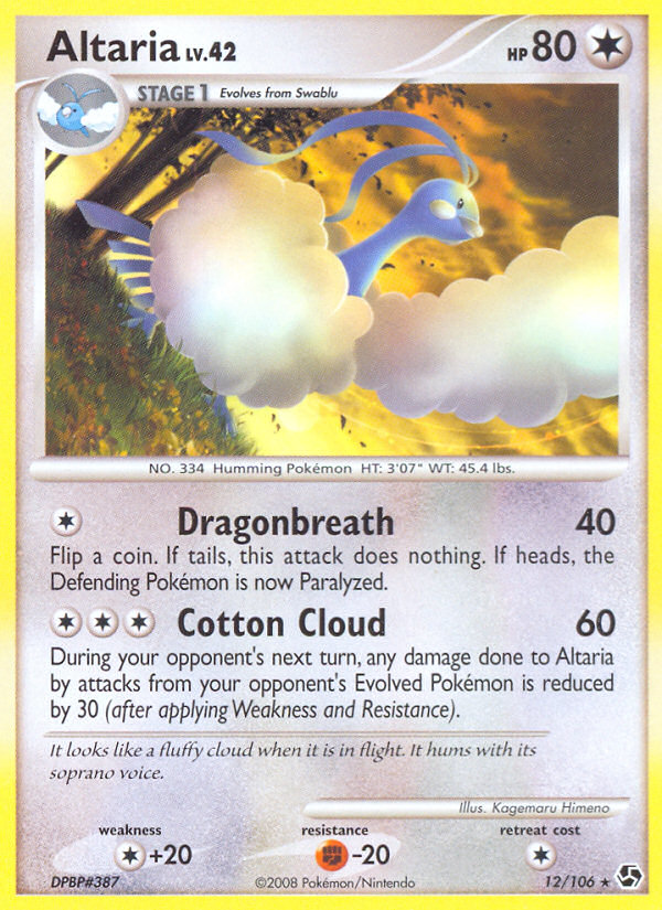 Altaria (12/106) [Diamond & Pearl: Great Encounters] | Card Merchant Takapuna