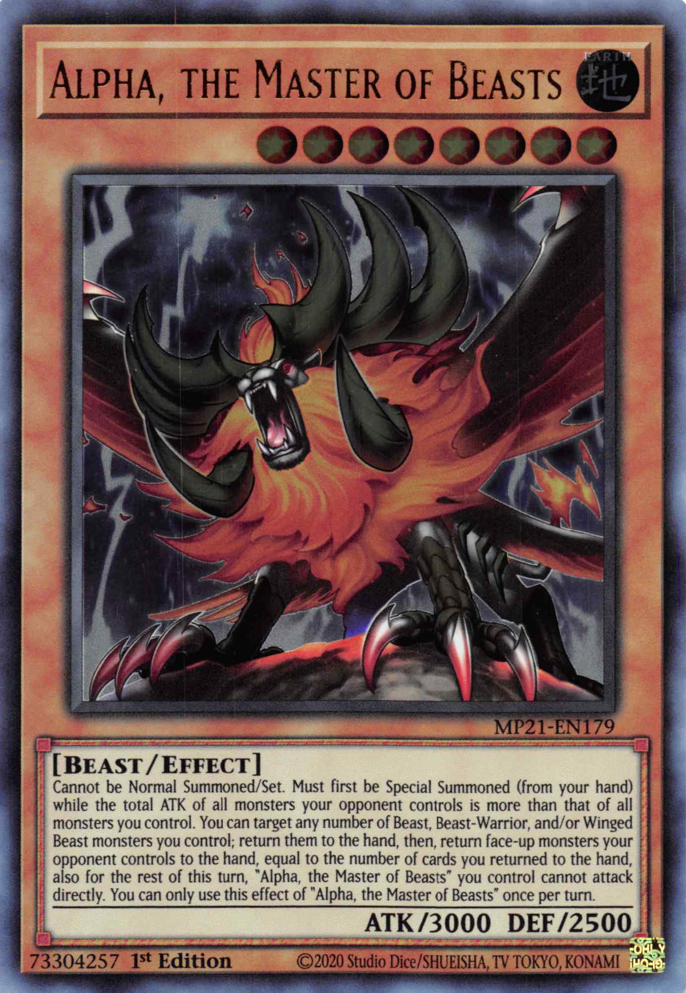 Alpha, the Master of Beasts [MP21-EN179] Ultra Rare | Card Merchant Takapuna