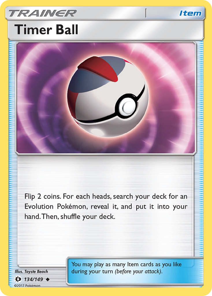 Timer Ball (134/149) [Sun & Moon: Base Set] | Card Merchant Takapuna