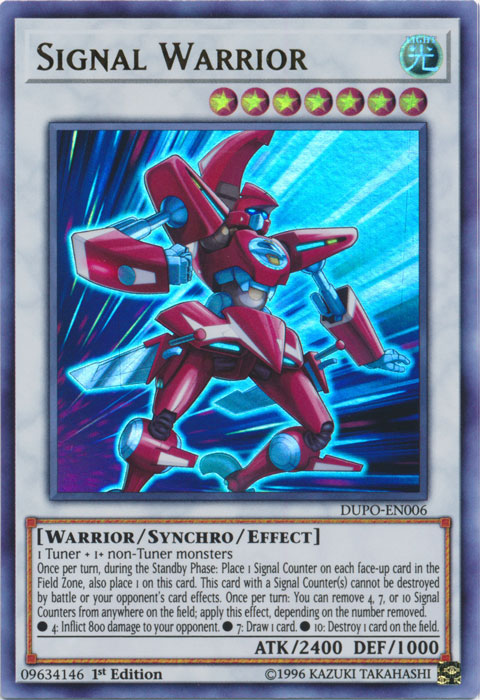 Signal Warrior [DUPO-EN006] Ultra Rare | Card Merchant Takapuna