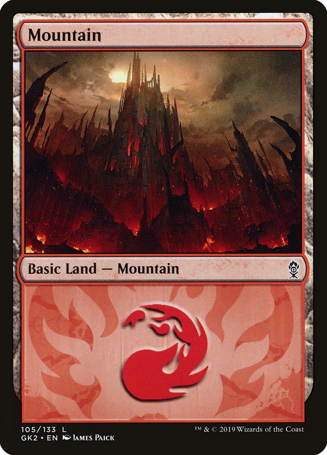 Mountain (105) [Ravnica Allegiance Guild Kit] | Card Merchant Takapuna