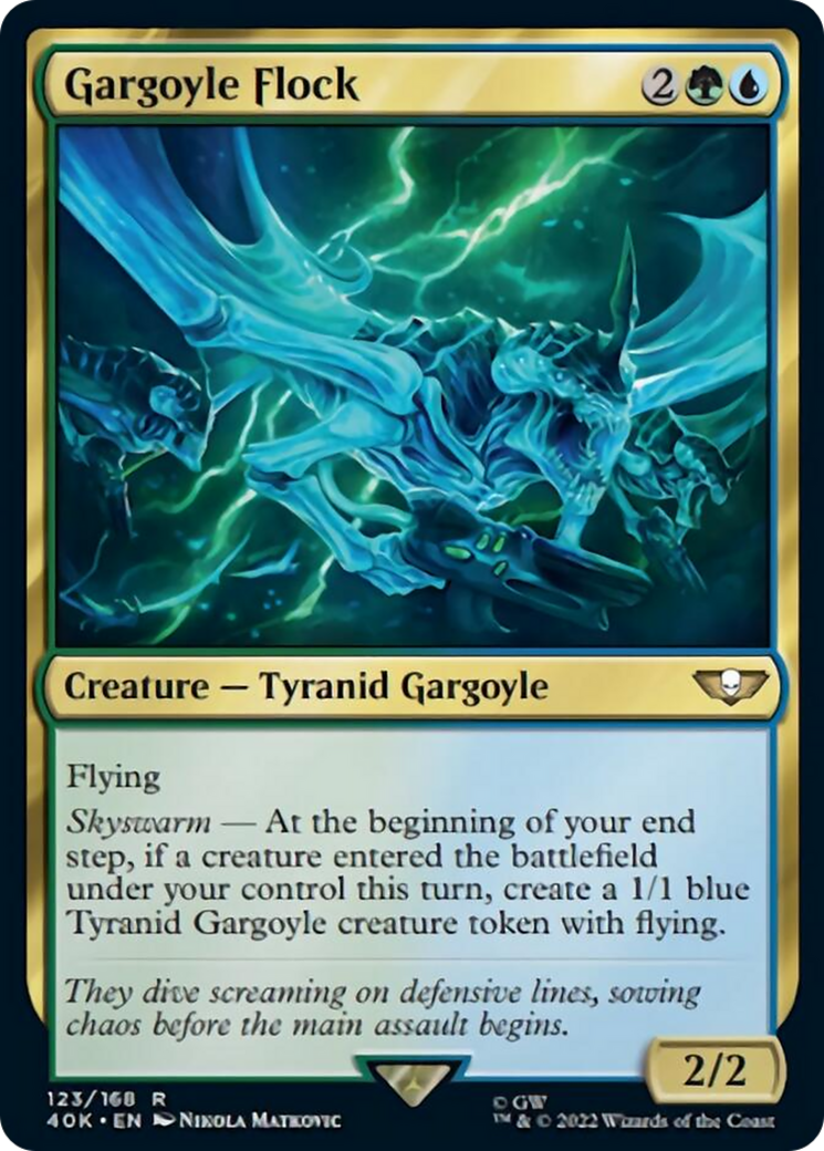 Gargoyle Flock (Surge Foil) [Warhammer 40,000] | Card Merchant Takapuna