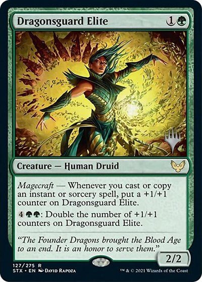 Dragonsguard Elite (Promo Pack) [Strixhaven: School of Mages Promos] | Card Merchant Takapuna