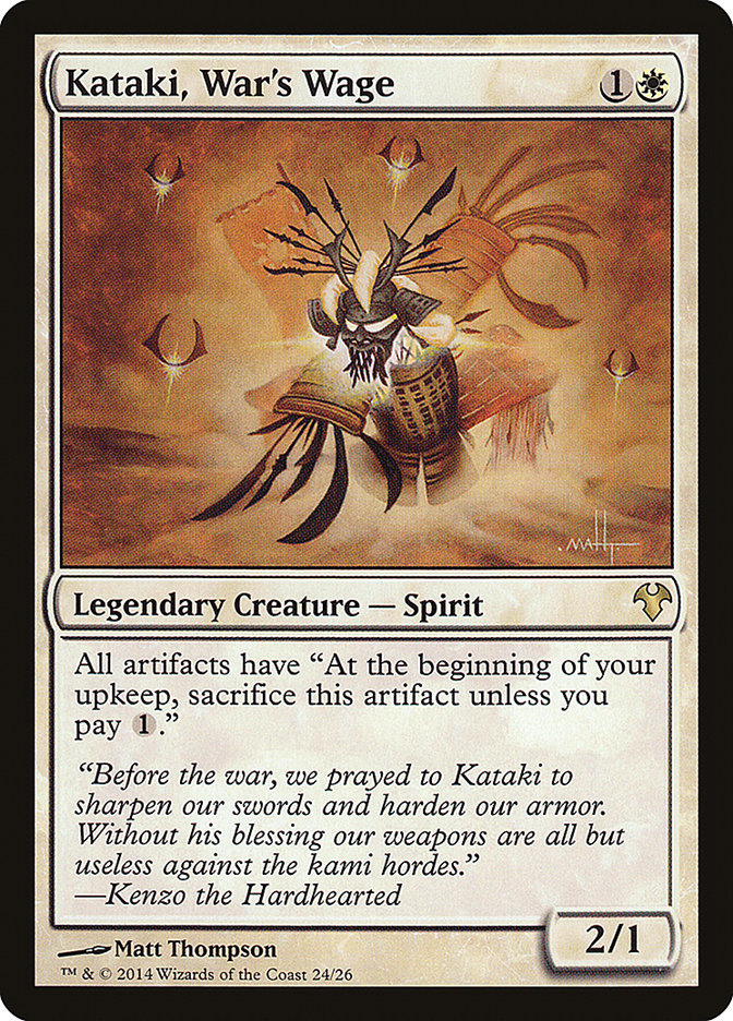 Kataki, War's Wage [Modern Event Deck 2014] | Card Merchant Takapuna