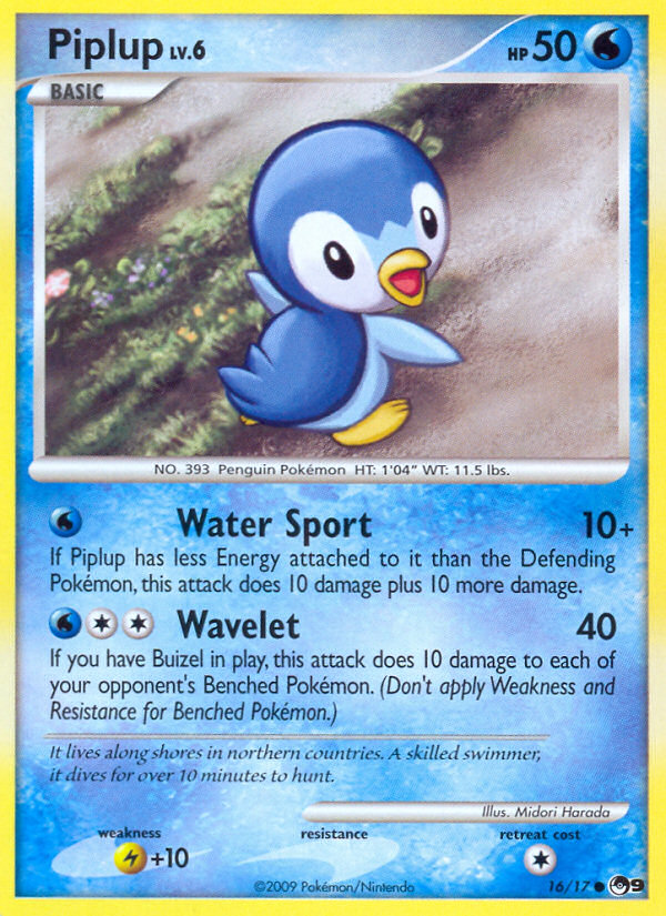 Piplup (16/17) [POP Series 9] | Card Merchant Takapuna