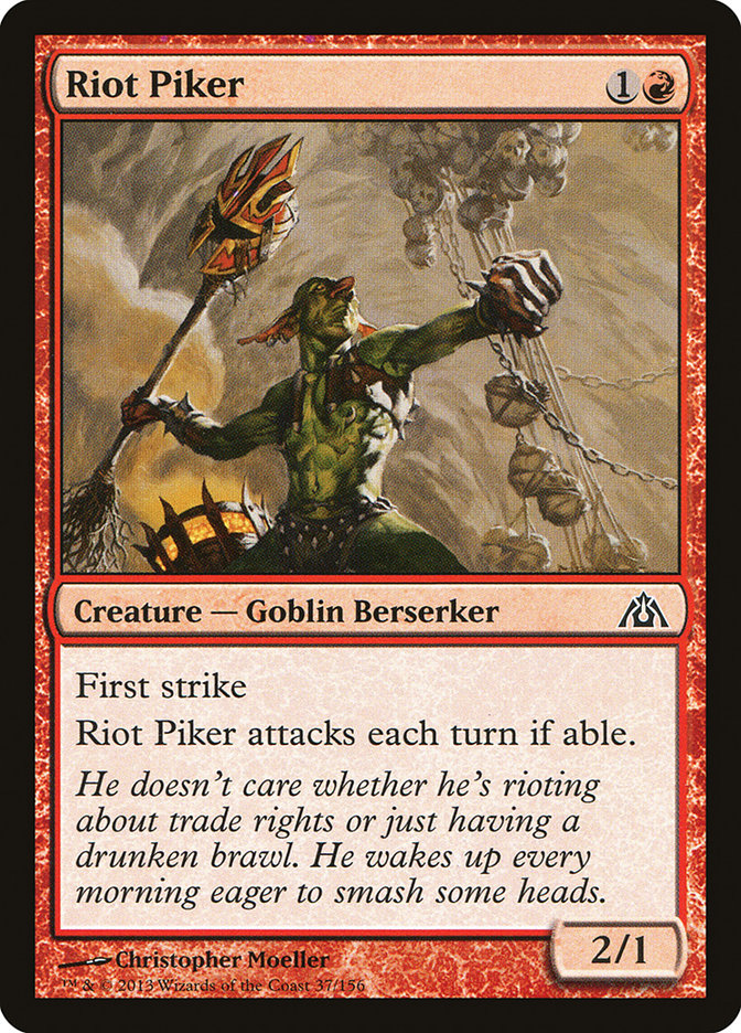 Riot Piker [Dragon's Maze] | Card Merchant Takapuna