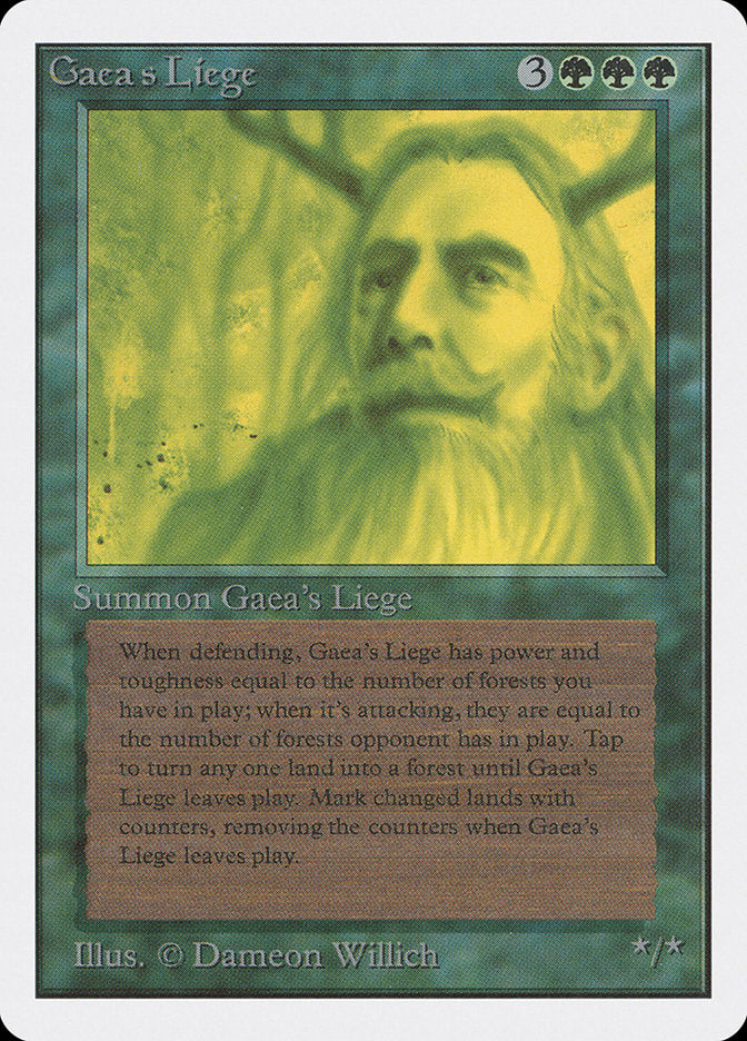 Gaea's Liege [Unlimited Edition] | Card Merchant Takapuna