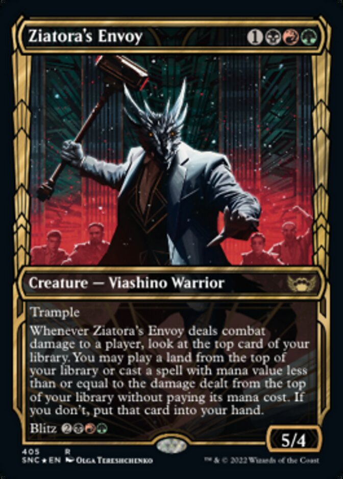 Ziatora's Envoy (Showcase Golden Age Gilded Foil) [Streets of New Capenna] | Card Merchant Takapuna