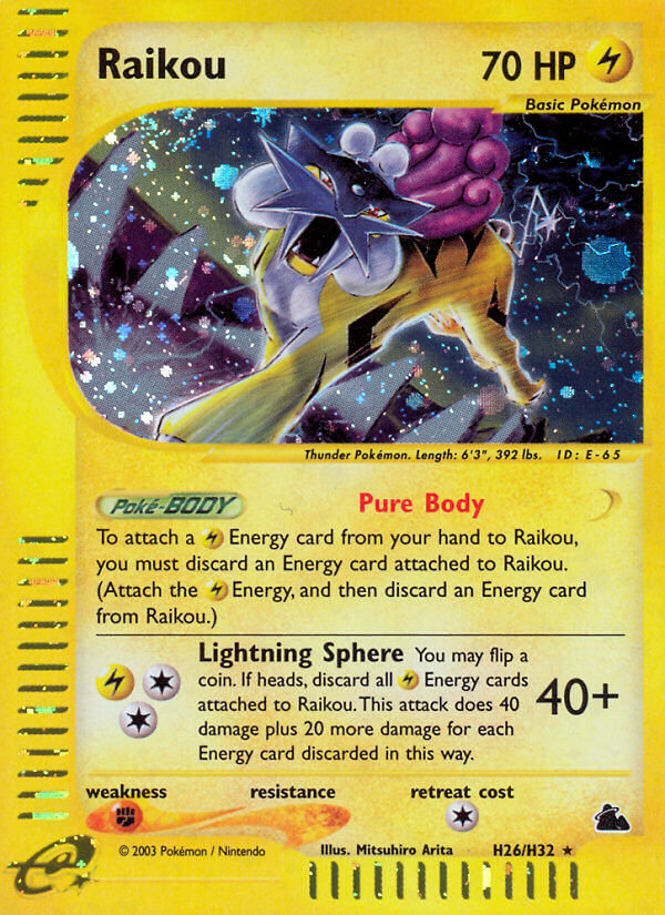 Raikou (H26/H32) [Skyridge] | Card Merchant Takapuna