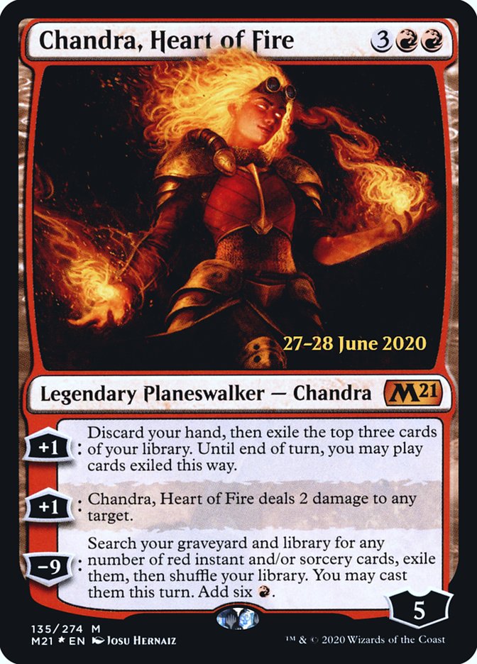 Chandra, Heart of Fire [Core Set 2021 Prerelease Promos] | Card Merchant Takapuna