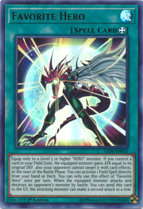 Favorite Hero [LED6-EN015] Ultra Rare | Card Merchant Takapuna