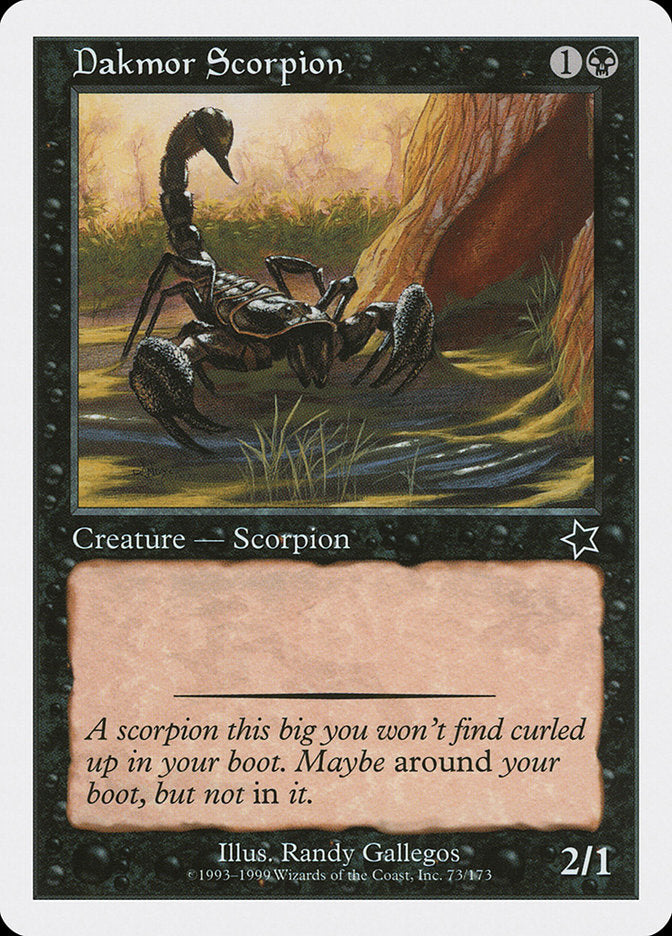 Dakmor Scorpion [Starter 1999] | Card Merchant Takapuna