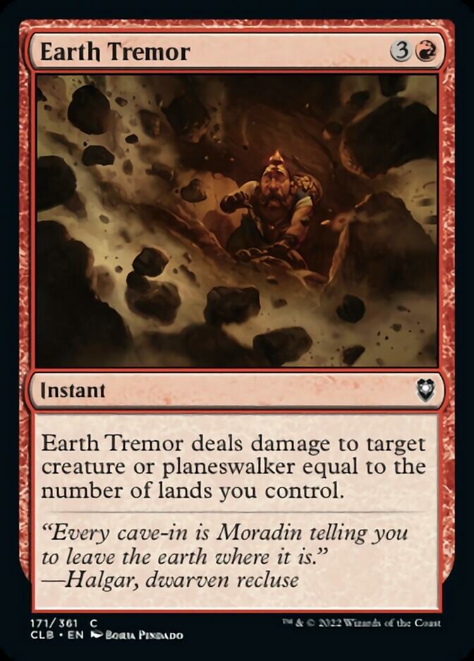 Earth Tremor [Commander Legends: Battle for Baldur's Gate] | Card Merchant Takapuna