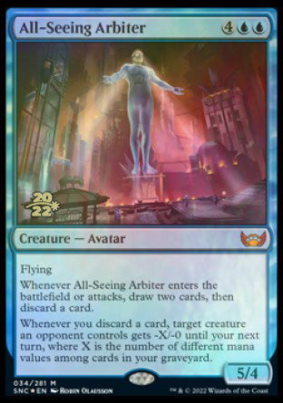 All-Seeing Arbiter [Streets of New Capenna Prerelease Promos] | Card Merchant Takapuna