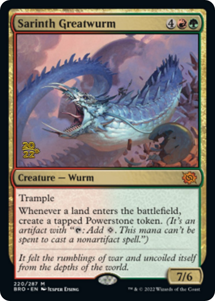 Sarinth Greatwurm [The Brothers' War Prerelease Promos] | Card Merchant Takapuna