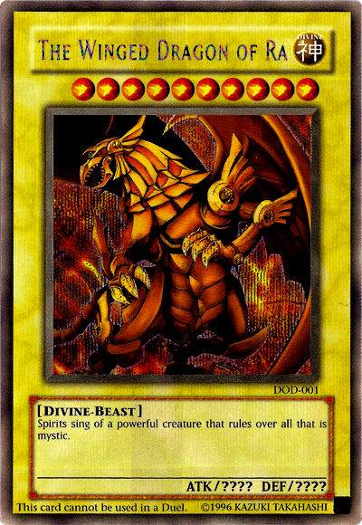 The Winged Dragon of Ra [DOD-001] Prismatic Secret Rare | Card Merchant Takapuna