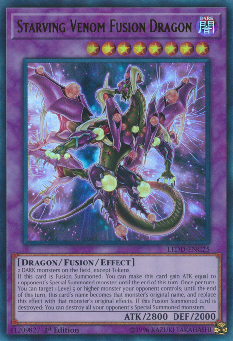 Starving Venom Fusion Dragon [LEDD-ENC25] Ultra Rare | Card Merchant Takapuna