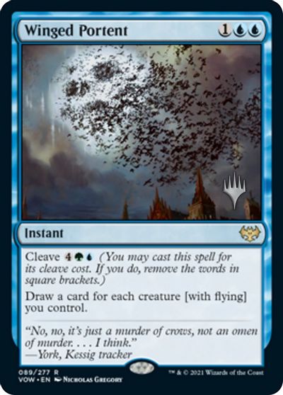 Winged Portent (Promo Pack) [Innistrad: Crimson Vow Promos] | Card Merchant Takapuna