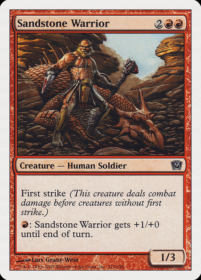 Sandstone Warrior [Ninth Edition] | Card Merchant Takapuna