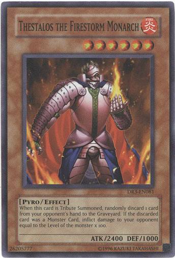 Thestalos the Firestorm Monarch [DR3-EN081] Super Rare | Card Merchant Takapuna